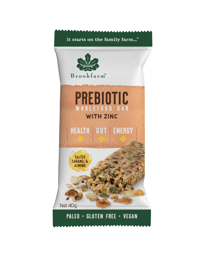 Brookfarm Salted Caramel & Almond Prebiotic Bar  12X40g