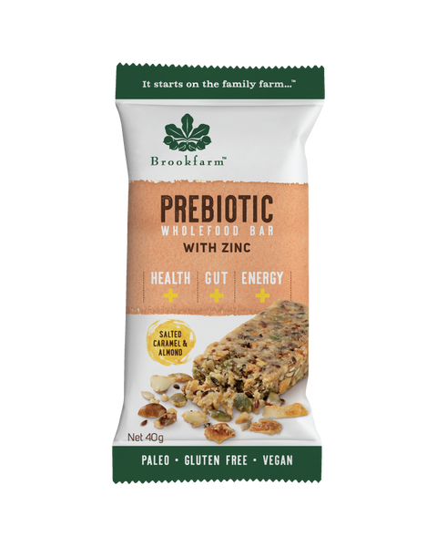 Brookfarm Salted Caramel & Almond Prebiotic Bar  12X40g