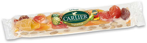Carlier 24x100g Nougat Bars Soft Vanilla/Fruits/Almonds/Hazelnuts