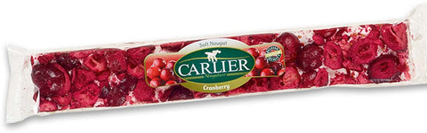 Carlier 24x100g Noug. Bars Soft Van./Cranberries/Alm./Hazelnuts
