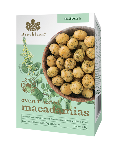 Brookfarm Saltbush Roasted Macadamia Nuts 100g-Box 12