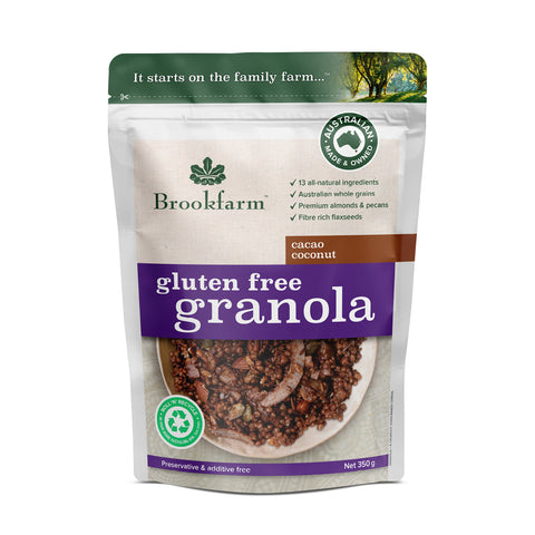 Brookfarm Cacao & Coconut Granola Gluten Free 350g