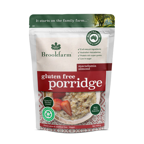 Brookfarm Gluten Free Porridge Macadamia & Almond 400g