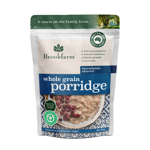Brookfarm Whole grain Porridge Macadamia & Almond 450g