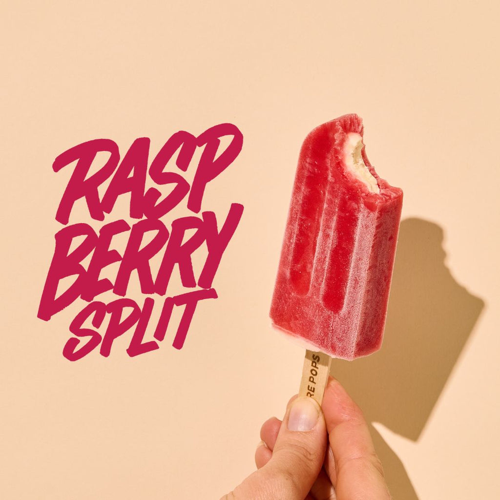 Pure Pops Raspberry Split Pop 20x80g