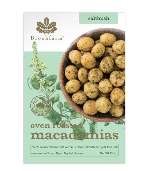 Brookfarm Saltbush Roasted Macadamia Nuts 100g