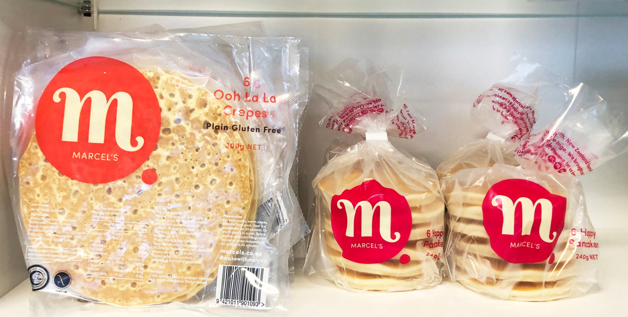 Marcels Bakery Retail Shelf Ready Pancakes and Crepes