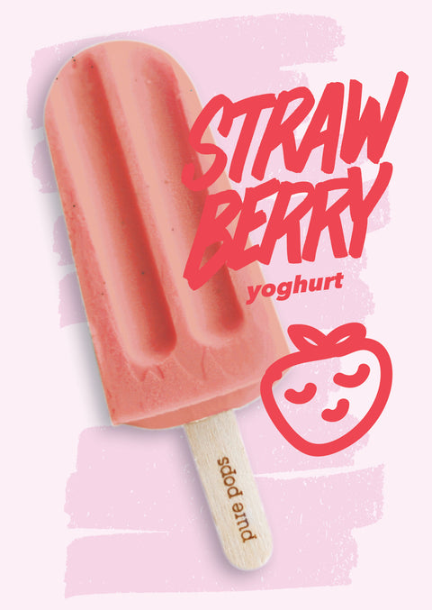 Pure Pop School Strawberry Yoghurt 30X45ml