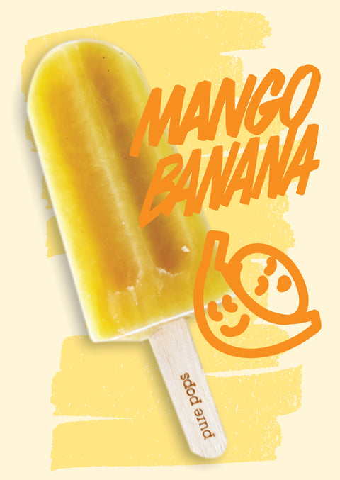 Pure Pop School Banana Mango Pop 30X45ml