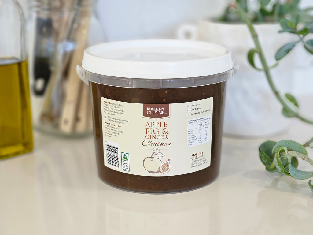 Maleny Cuisine Apple Fig & Ginger Chutney 2lt