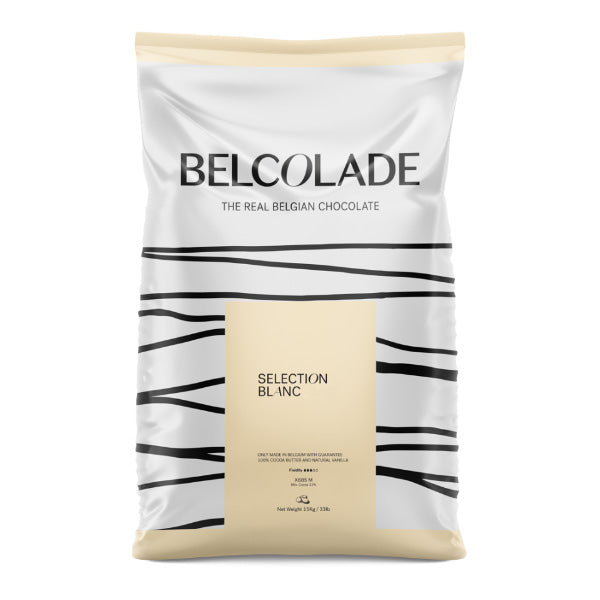 Belcolade 15KG White Chocolate 30% Drops