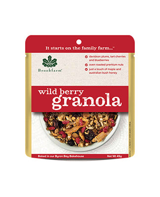 Brookfarm Wild Berry Granola 45g-Box 20