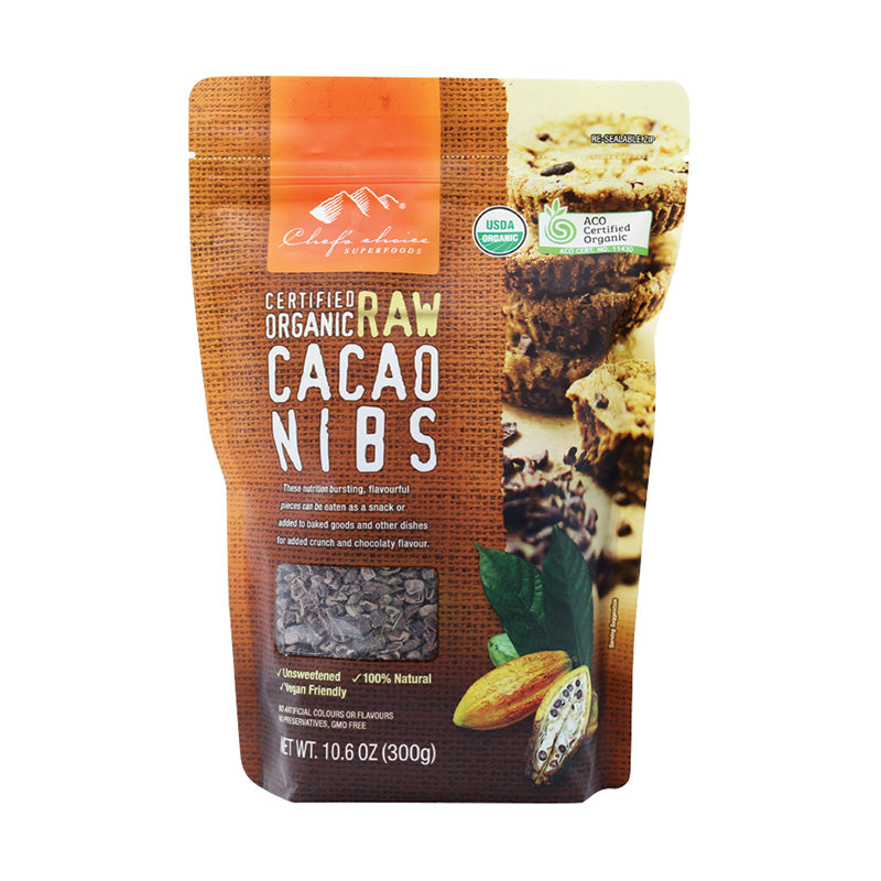 HBC Raw Organic Cocoa Nibs 300g-Box 10