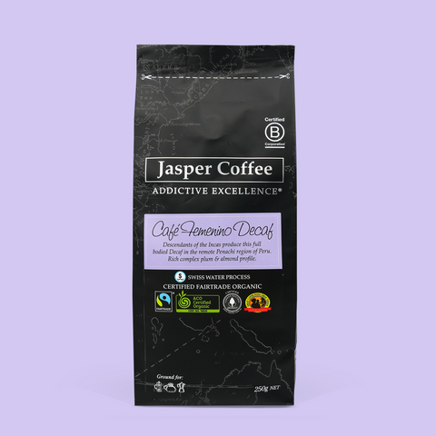Jasper Coffee Decaf Peru 250g Beans-Box 6