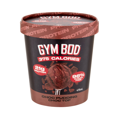 GYM BOD Choc Pudding Choc Top 475ml 