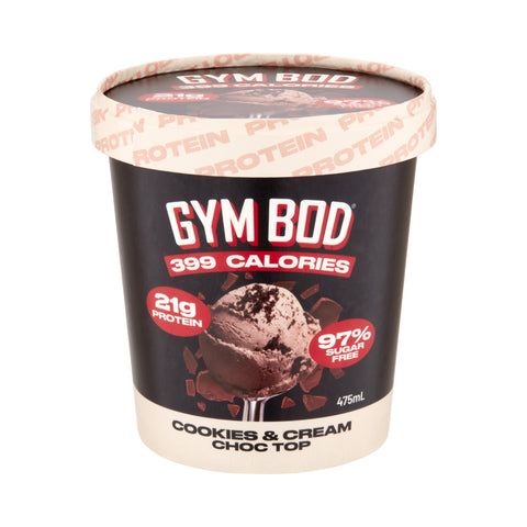 GYM BOD Cookies & Cream Choc Top 475ml