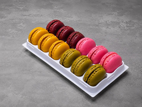 Looma's Assorted Macarons Pkt 12 (Straw, Choc, Pist, Salted Caramel)