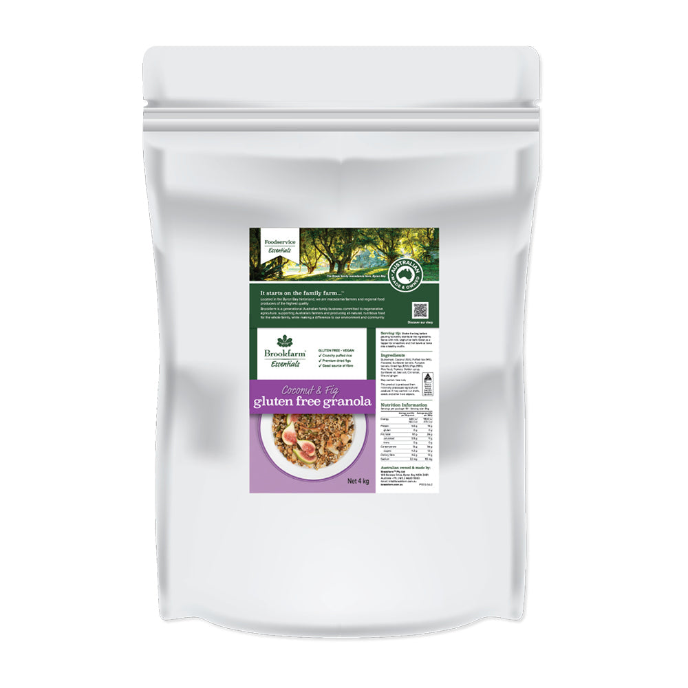 Brookfarm Coconut & Spiced fig Gluten Free Granola 4Kg Food Service