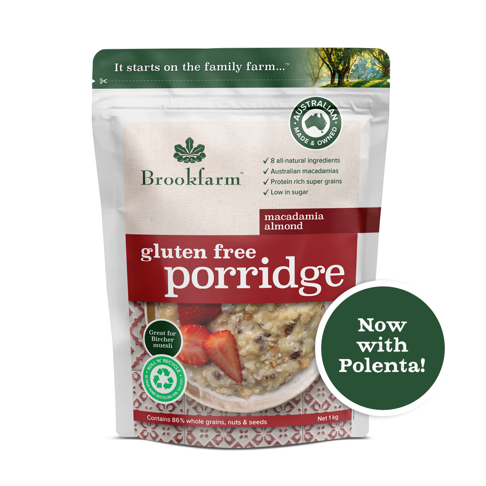 Brookfarm Porridge Macadamia Almond Gluten Free 1Kg-Box 6