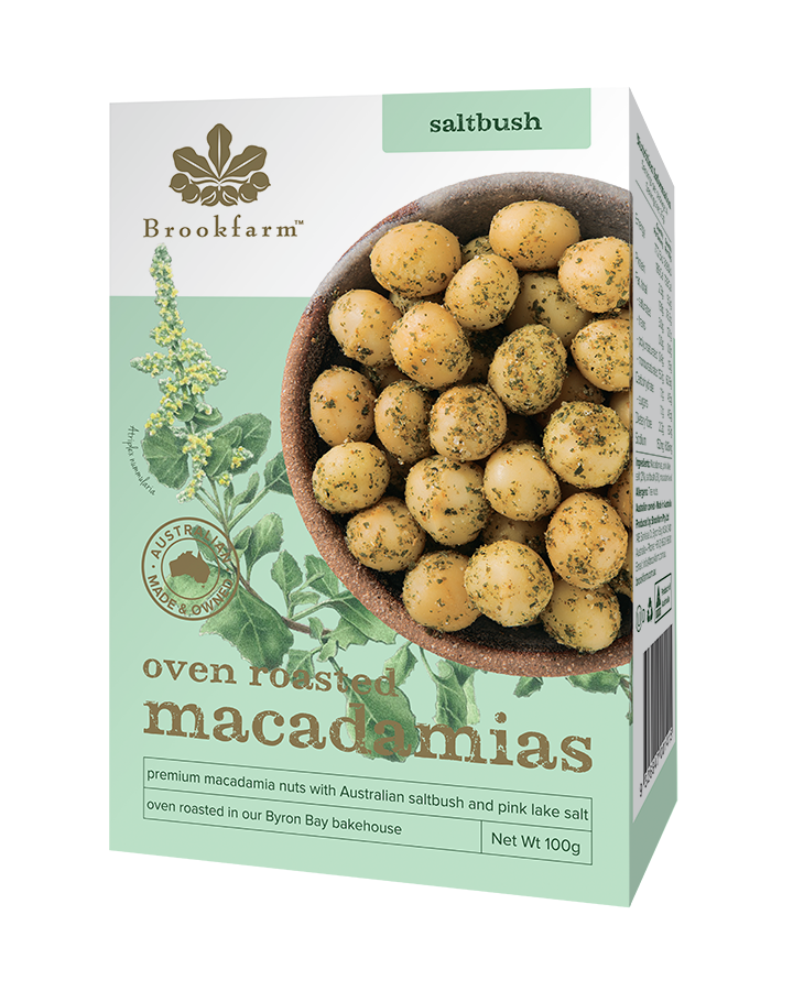 Brookfarm Saltbush Roasted Macadamia Nuts 100g-Box 12