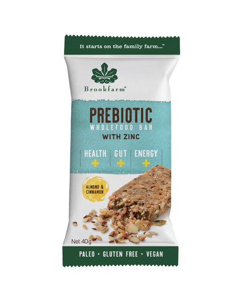 Brookfarm Almond & Cinnamon Prebiotic Bar  12x40g
