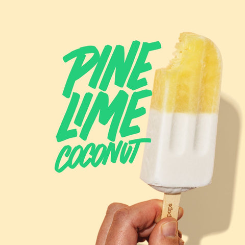 Pure Pops Pine-Lime Coconut Pop 20x80g