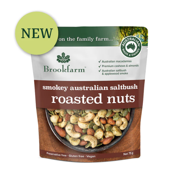 Brookfarm Smokey Australian Saltbush Roasted Nuts 75G - Box 12