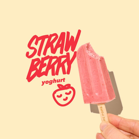 Pure Pops School Strawberry Yoghurt 30X45ml