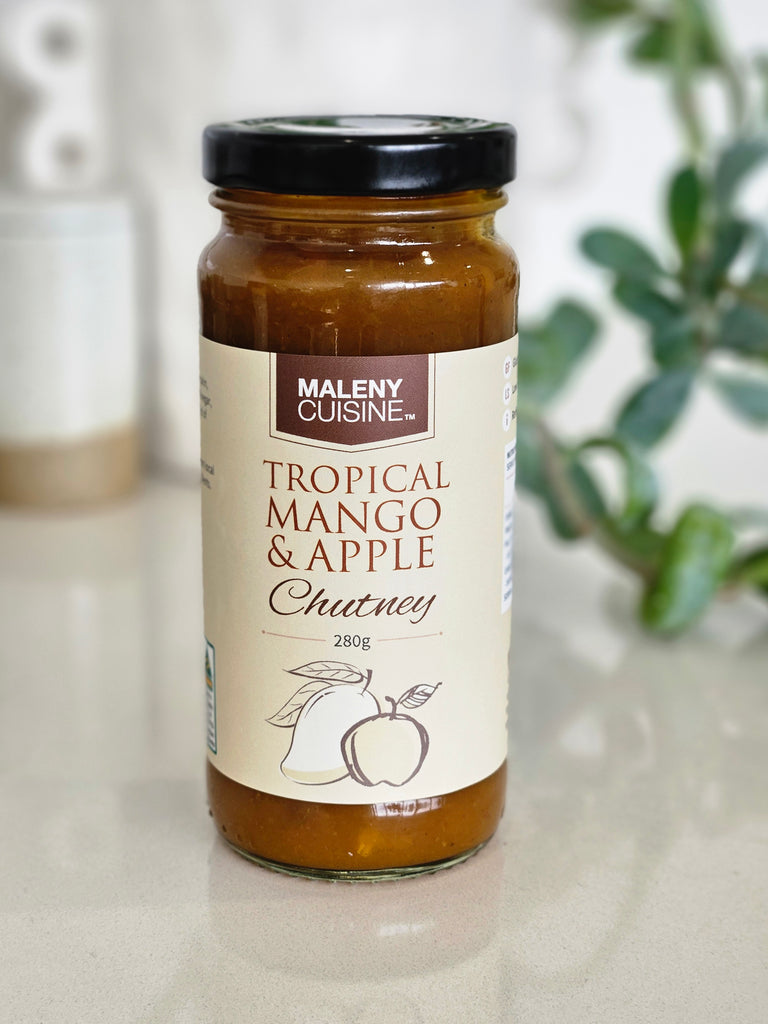 Maleny Cuisine Tropical Mango Apple Pumpkin Chutney 280g-Box of 6