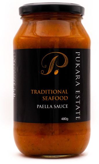 Pukara Estate Traditional Seafood Paella Sauce 480g-Box 12