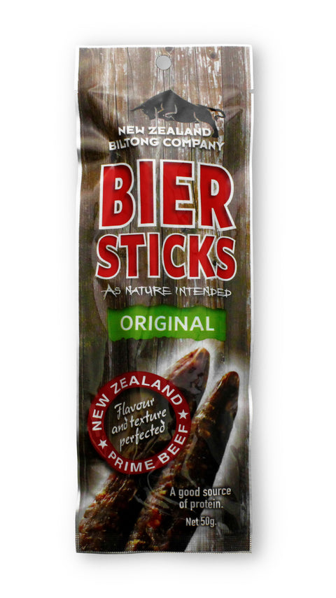 NZ BILTONG ORIGINAL BIERSTICKS 50GX10