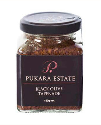 Pukara Estate Black Olive Tapenade 180g-Box 6