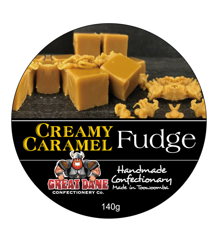 GREAT DANE 140G CREAMY CARAMEL FUDGE-Box 12