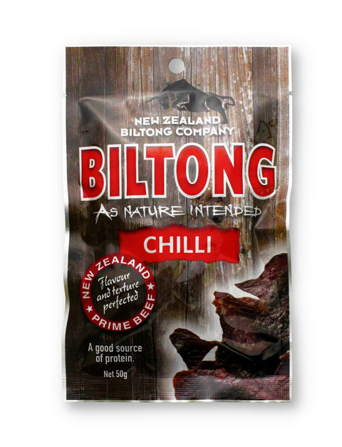 NZ BILTONG CHILLI 50GX10