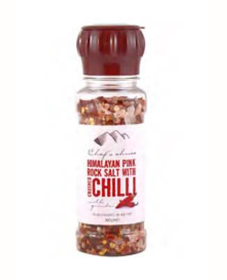 Himalayan Pink Rock Salt & Chilli Grinder 160g-Box 12