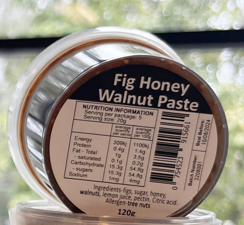 Refined Bounty Naked Cheese Paste 120g Fig Honey & Walnut
