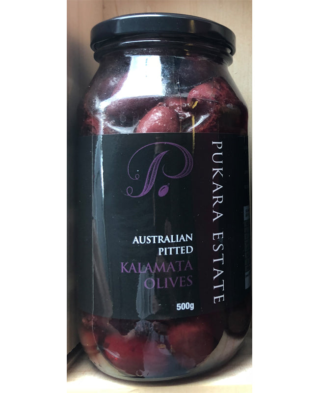 Pukara Estate Australian Pitted Kalamata Olives 500g-Box 6