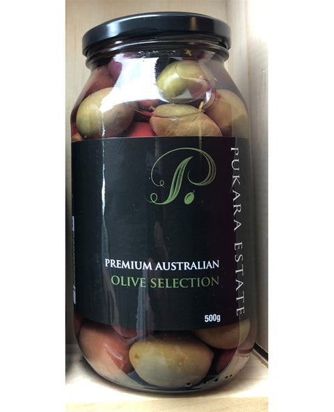 Pukara Estate Australian Premium Olives 500g-Box of 6