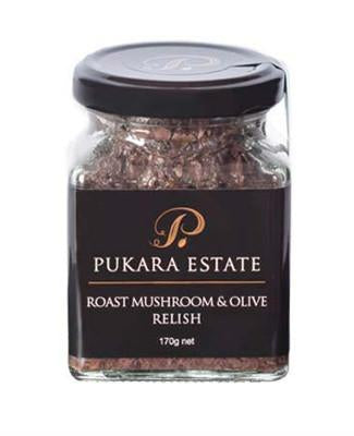Pukara Estate Roast Mushroom and Olive Relish 170g-Box 6