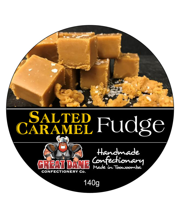 GREAT DANE 140G SALTED CARAMEL FUDGE-Box 12