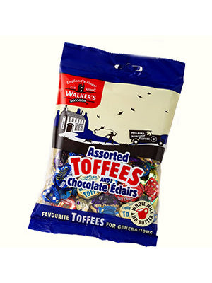 Walkers 12x150g Toffees & Chocolate Eclairs Asstd