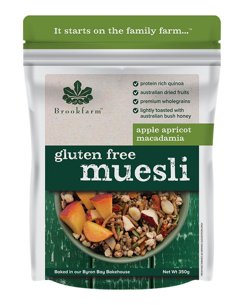 Brookfarm Apple & Apricot Muesli Gluten Free 350g