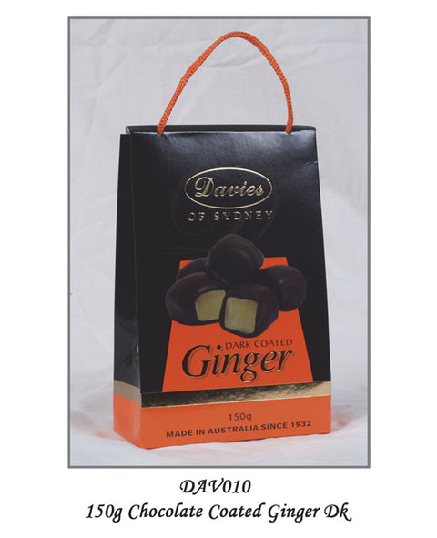 Davies Ginger Gift Box 150g Dark Chocolate