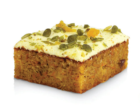 Carrot Cake Slice with Frosting Flourless- 1 Unit = 12 Portions
