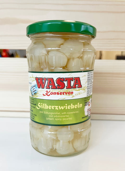 Wasta Silverskin Onions 320g-Ctn 12