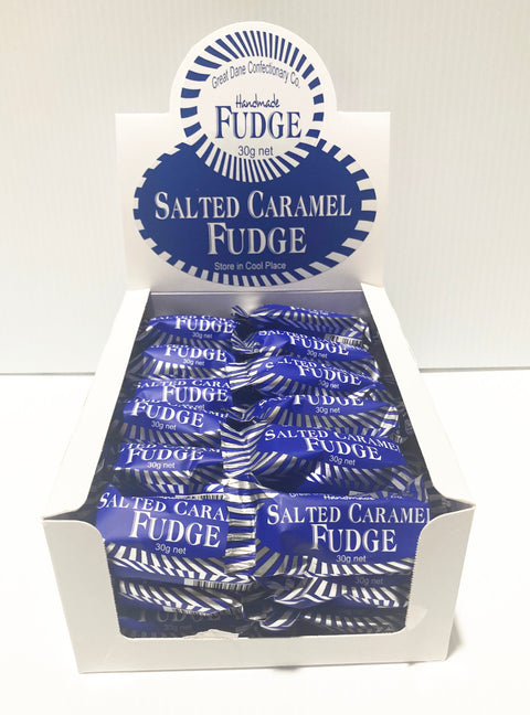 GREAT DANE Fudge Bars Box of 36 Salted Caramel