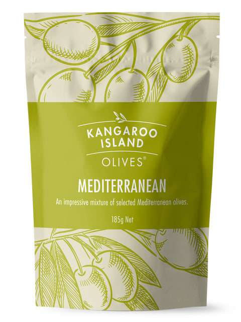 Kangaroo Island Mediterranean Mix Olives (Whole) 185g