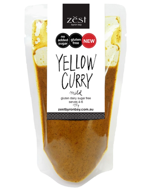 Zest Yellow Curry Mild Recipe Base 175g
