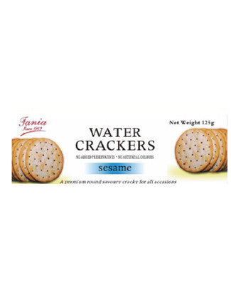 TANIA Water Cracker Sesame 125g