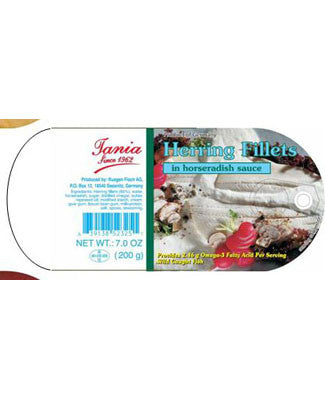 Rugen Fish Herring Fillets in Horseradish Sauce 200g